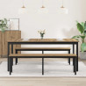 Stoły do jadalni 2 pcs 180 x 90 x 75 cm Materiał drewnopochodny