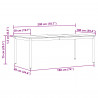 Stoły do jadalni 2 pcs 200 x 100 x 75 cm