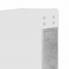Ramka łóżka Betonowy szary 150 x 200 cm Materiał drewnopochodny