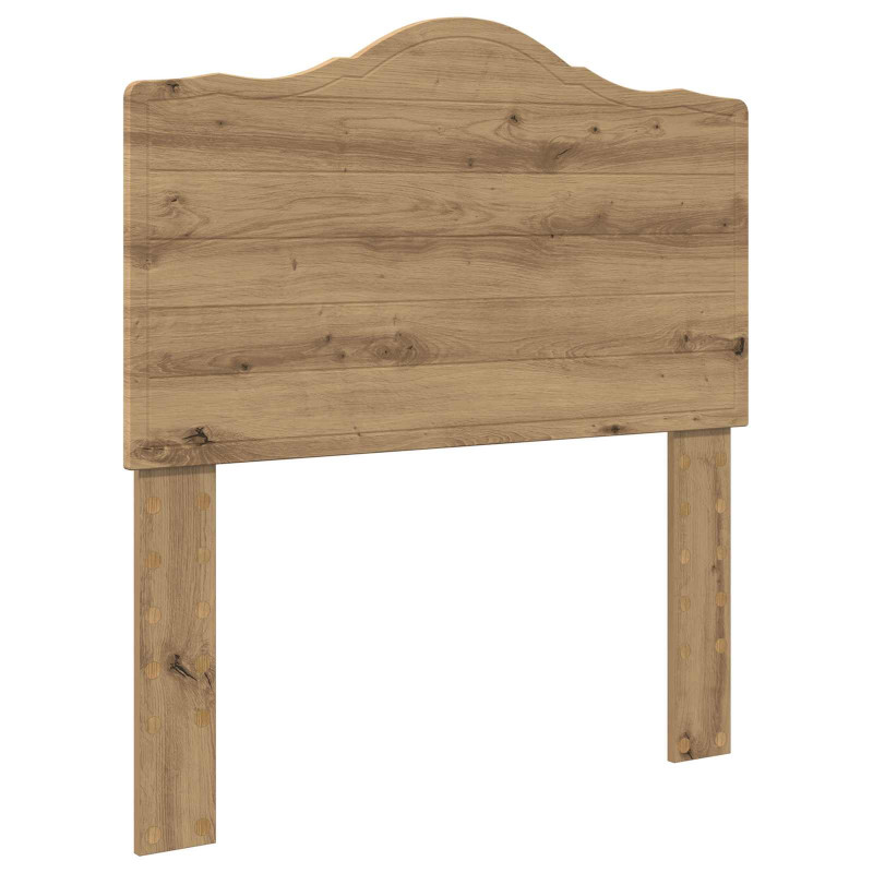 Ramka łóżka Z zagłówkiem Dąb rzemieślniczy 90 x 200 cm