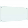 Panel kuchenny 2 pcs Biały 90 x 40 cm szkło hartowane