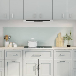 Panel kuchenny 2 pcs Biały 90 x 50 cm szkło hartowane
