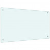 Panel kuchenny 2 pcs Biały 90 x 50 cm szkło hartowane