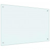 Panel kuchenny 2 pcs Biały 90 x 60 cm szkło hartowane