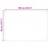 Panel kuchenny 2 pcs Biały 100 x 50 cm szkło hartowane
