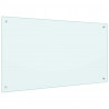 Panel kuchenny 2 pcs Biały 100 x 60 cm szkło hartowane