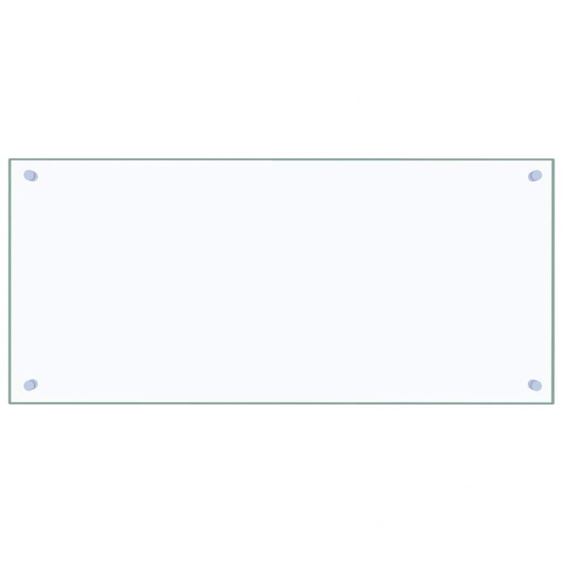 Panel kuchenny 2 pcs przezroczysty 90 x 40 cm szkło hartowane