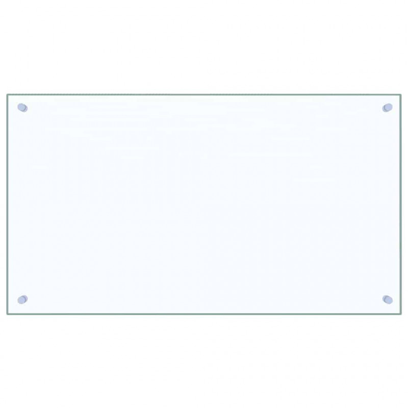Panel kuchenny 2 pcs przezroczysty 90 x 50 cm szkło hartowane