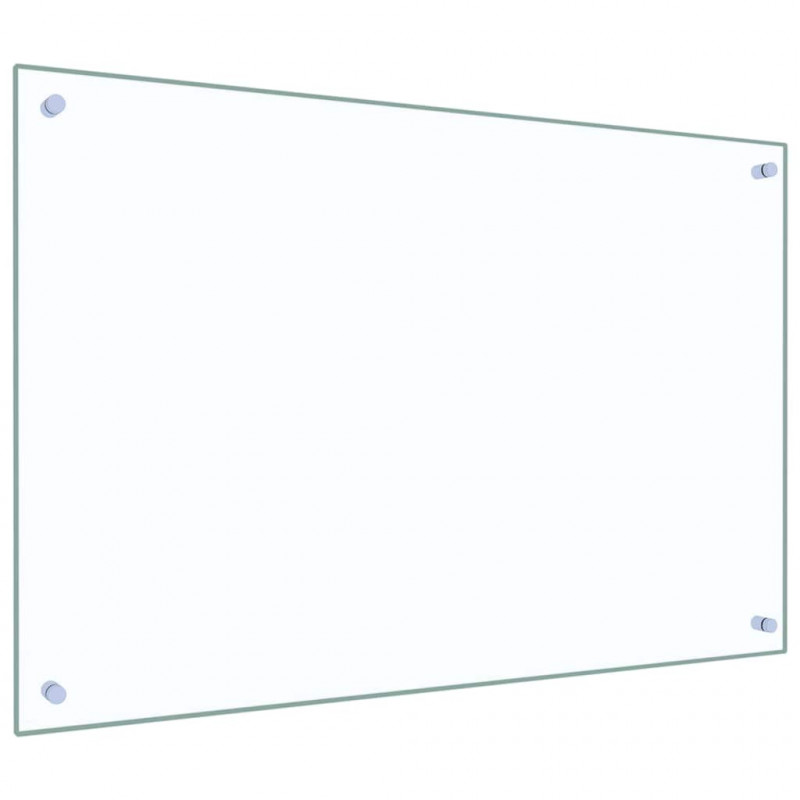Panel kuchenny 2 pcs przezroczysty 90 x 60 cm szkło hartowane