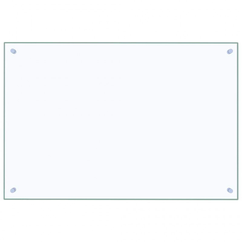 Panel kuchenny 2 pcs przezroczysty 90 x 60 cm szkło hartowane