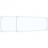Panel kuchenny 2 pcs przezroczysty 100 x 40 cm szkło hartowane