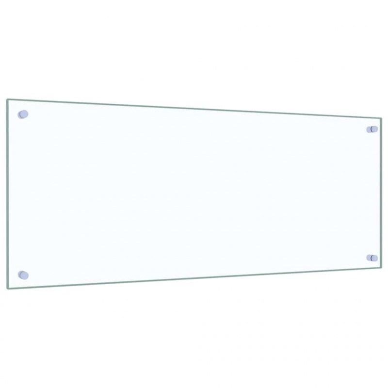 Panel kuchenny 2 pcs przezroczysty 100 x 40 cm szkło hartowane