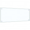 Panel kuchenny 2 pcs przezroczysty 100 x 40 cm szkło hartowane