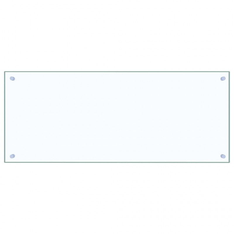 Panel kuchenny 2 pcs przezroczysty 100 x 40 cm szkło hartowane