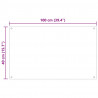 Panel kuchenny 2 pcs przezroczysty 100 x 40 cm szkło hartowane
