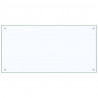 Panel kuchenny 2 pcs przezroczysty 100 x 50 cm szkło hartowane
