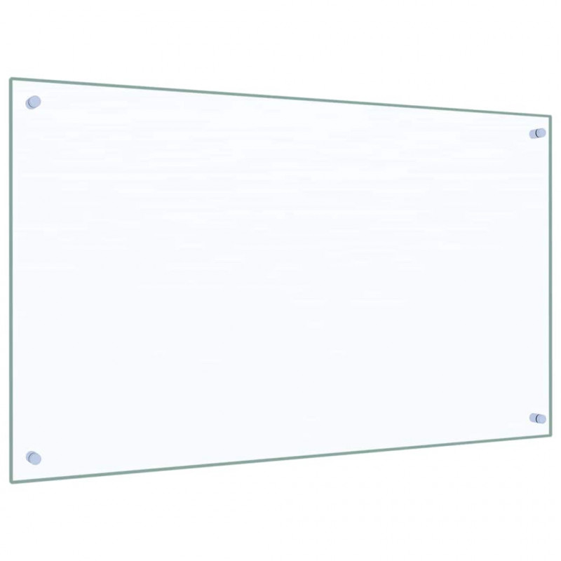Panel kuchenny 2 pcs przezroczysty 100 x 60 cm szkło hartowane