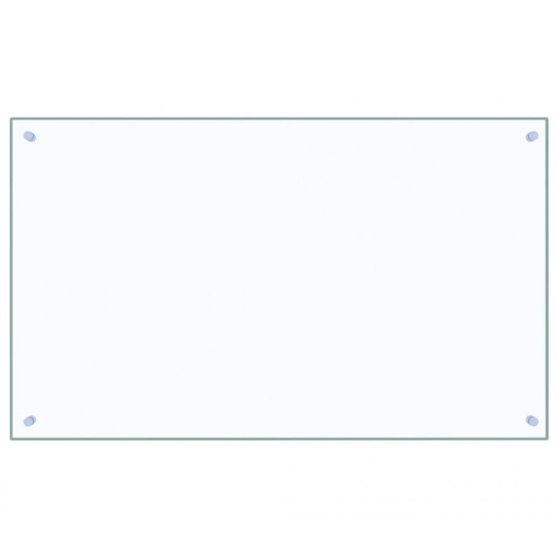 Panel kuchenny 2 pcs przezroczysty 100 x 60 cm szkło hartowane
