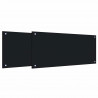 Panel kuchenny 2 pcs Czarny 90 x 40 cm szkło hartowane