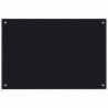 Panel kuchenny 2 pcs Czarny 90 x 60 cm szkło hartowane