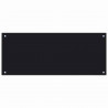 Panel kuchenny 2 pcs Czarny 100 x 40 cm szkło hartowane