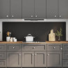 Panel kuchenny 2 pcs Czarny 100 x 60 cm szkło hartowane