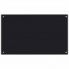 Panel kuchenny 2 pcs Czarny 100 x 60 cm szkło hartowane