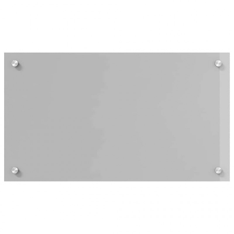 Panel kuchenny 2 pcs Jasnoszary 70 x 40 cm szkło hartowane
