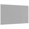 Panel kuchenny 2 pcs Jasnoszary 70 x 40 cm szkło hartowane