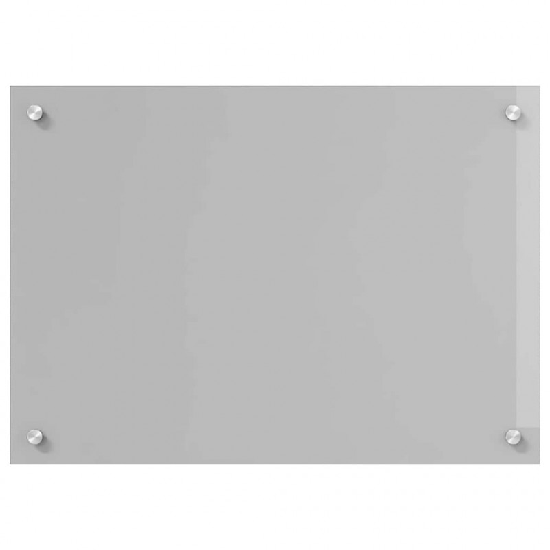 Panel kuchenny 2 pcs Jasnoszary 70 x 50 cm szkło hartowane