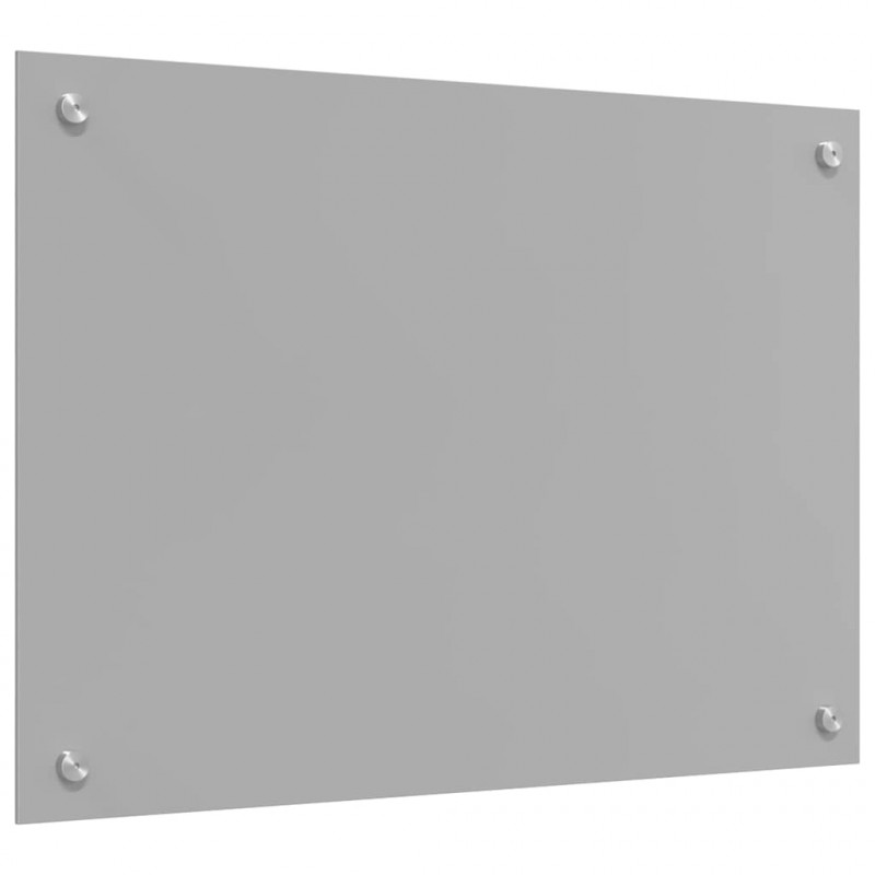 Panel kuchenny 2 pcs Jasnoszary 70 x 50 cm szkło hartowane