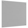 Panel kuchenny 2 pcs Jasnoszary 70 x 60 cm szkło hartowane