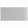 Panel kuchenny 2 pcs Jasnoszary 80 x 40 cm szkło hartowane