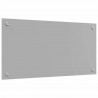 Panel kuchenny 2 pcs Jasnoszary 80 x 40 cm szkło hartowane