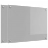 Panel kuchenny 2 pcs Jasnoszary 80 x 60 cm szkło hartowane