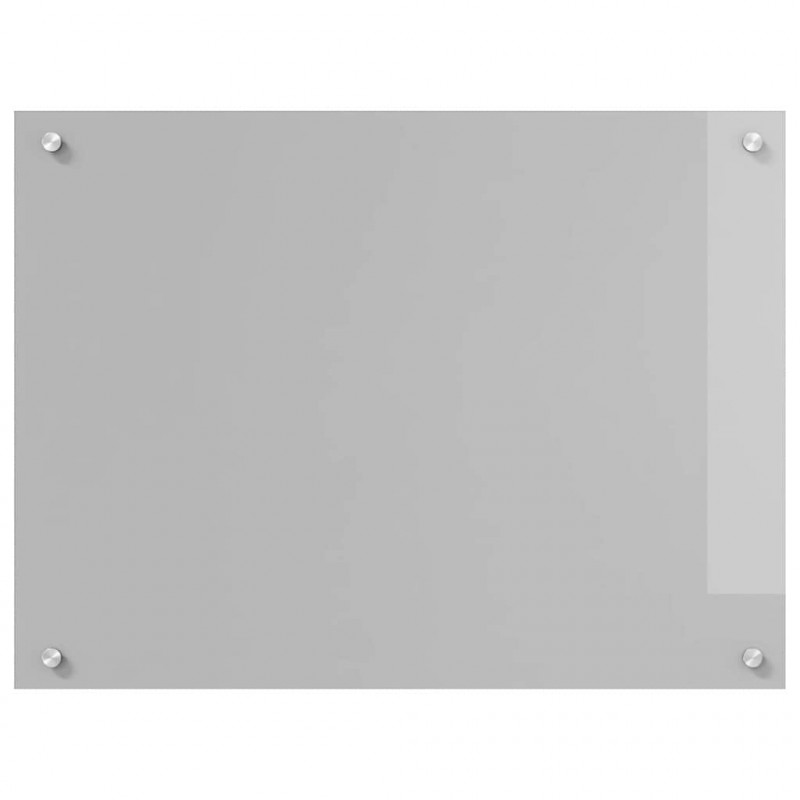 Panel kuchenny 2 pcs Jasnoszary 80 x 60 cm szkło hartowane