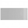 Panel kuchenny 2 pcs Jasnoszary 90 x 40 cm szkło hartowane