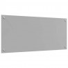 Panel kuchenny 2 pcs Jasnoszary 90 x 40 cm szkło hartowane
