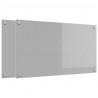 Panel kuchenny 2 pcs Jasnoszary 90 x 50 cm szkło hartowane