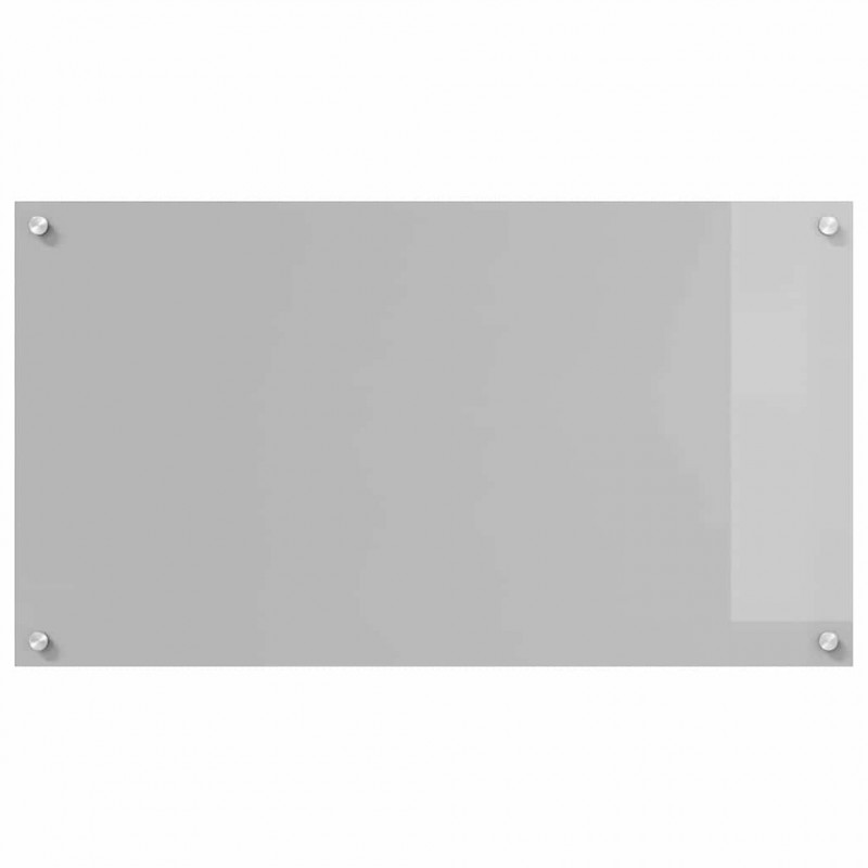 Panel kuchenny 2 pcs Jasnoszary 90 x 50 cm szkło hartowane