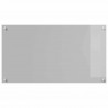 Panel kuchenny 2 pcs Jasnoszary 90 x 50 cm szkło hartowane