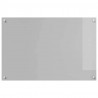 Panel kuchenny 2 pcs Jasnoszary 90 x 60 cm szkło hartowane
