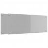 Panel kuchenny 2 pcs Jasnoszary 100 x 40 cm szkło hartowane