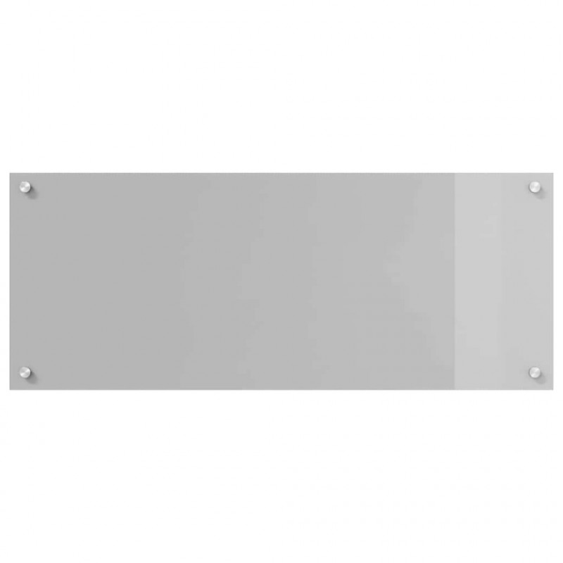 Panel kuchenny 2 pcs Jasnoszary 100 x 40 cm szkło hartowane