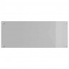 Panel kuchenny 2 pcs Jasnoszary 100 x 40 cm szkło hartowane