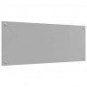 Panel kuchenny 2 pcs Jasnoszary 100 x 40 cm szkło hartowane
