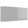 Panel kuchenny 2 pcs Jasnoszary 100 x 50 cm szkło hartowane
