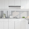 Panel kuchenny 2 pcs Jasnoszary 100 x 50 cm szkło hartowane