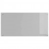 Panel kuchenny 2 pcs Jasnoszary 100 x 50 cm szkło hartowane