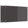 Panel kuchenny 2 pcs Ciemnoszary 70 x 40 cm szkło hartowane